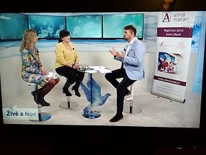 Projekt AM “Šance na život” o dárcovství kostní dřeně v TV NOE -živě 24.2.2020 – fotografie 1